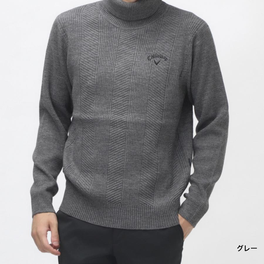 Callaway キャロウェイ ゴルフウェア 長袖セーター 秋 冬 畦編み