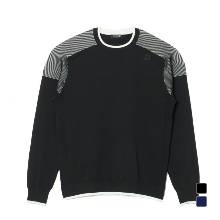 ブリヂストン ゴルフウェア 秋 冬 長袖セーター TOUR B SGM04B 撥水加工糸使用 メンズ BRIDGESTONE