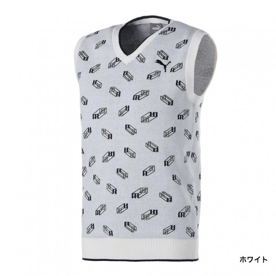 プーマ ゴルフウェア ベスト 春 夏 ゴルフ 3dロゴ Vネック ニットベスト メンズ Puma アルペン Paypayモール店 通販 Paypayモール