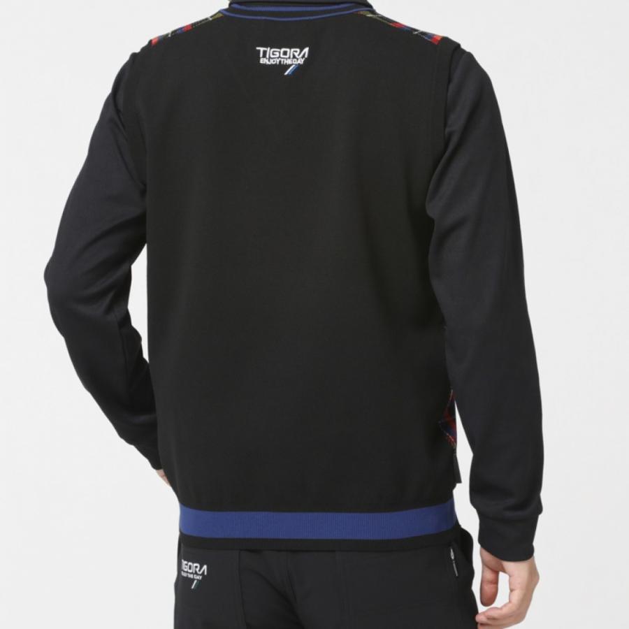 TIGORA（ティゴラ） ゴルフウェア ベスト 秋 冬 チェック柄