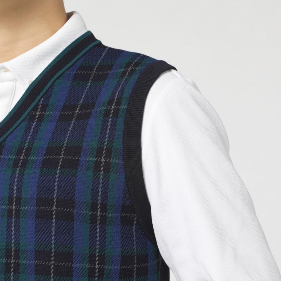 TIGORA（ティゴラ） ゴルフウェア ベスト 秋 冬 チェック柄