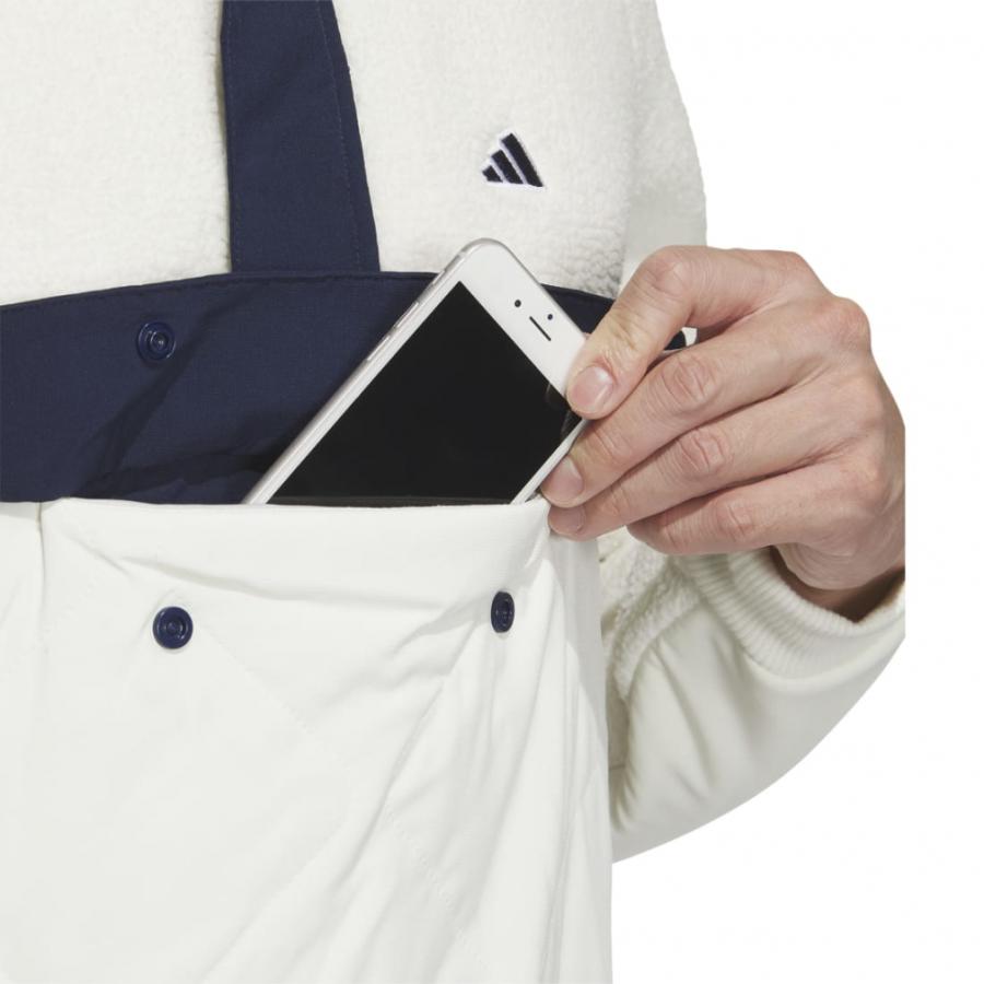 アディダス ゴルフウェア アウターウェア 秋 冬 カラーブロック アノラック ボアフリースジャケット HY0981 メンズ adidas