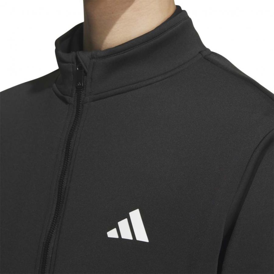 送料無料 新品 adidas GOLF ダンボールニット フルジップ L WT adidas（アディダス） コート ジャケット ダンボールニット バックロゴ