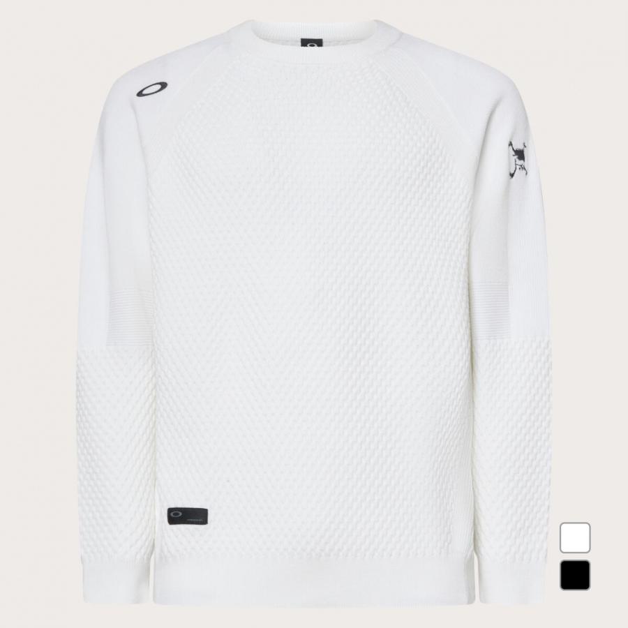 オークリー OAKLEY ニット トレーナー モックネック スカル 刺繍 ゴルフ オークリー OAKLEY ニット トレーナー モックネック スカル 刺繍 ゴルフ