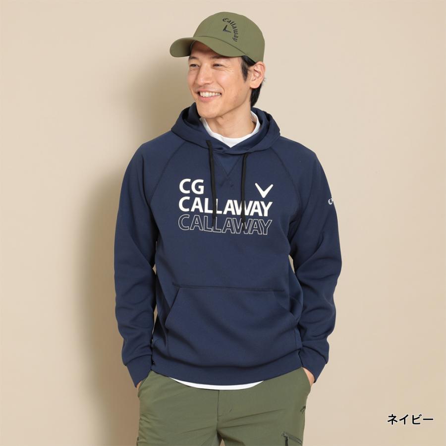 キャロウェイ ゴルフウェア 長袖トレーナー 春 夏 ハーフゲージスウェットパーカー C24117102 メンズ Callaway｜alpen-group｜02