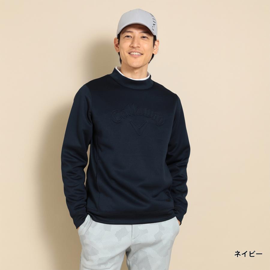 n*o様 Callaway/キャロウェイ ゴルフ モックネック【ネイビー/LL】 Callaway（キャロウェイ） ゴルフウェア 長袖 トレーナー 秋 冬 プル