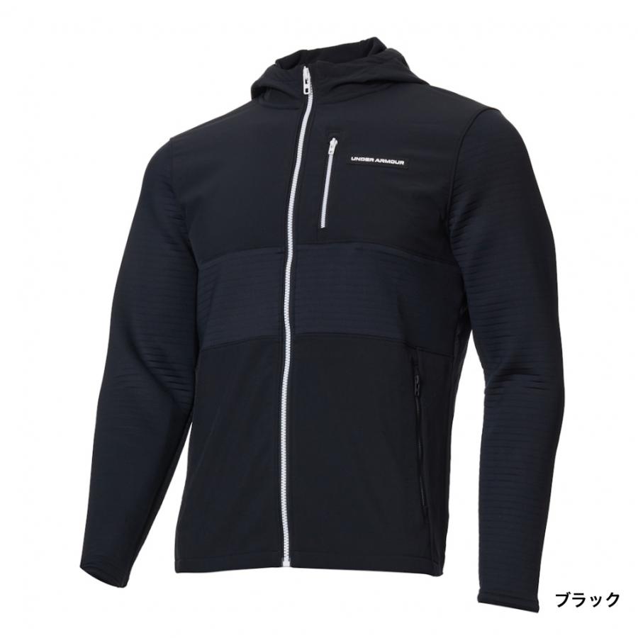 アンダーアーマーゴルフ UAストーム デイトナ フルジップ ジャケット 黒 S UNDER ARMOUR（アンダーアーマー） ゴルフウェア 長袖 トレーナー 秋