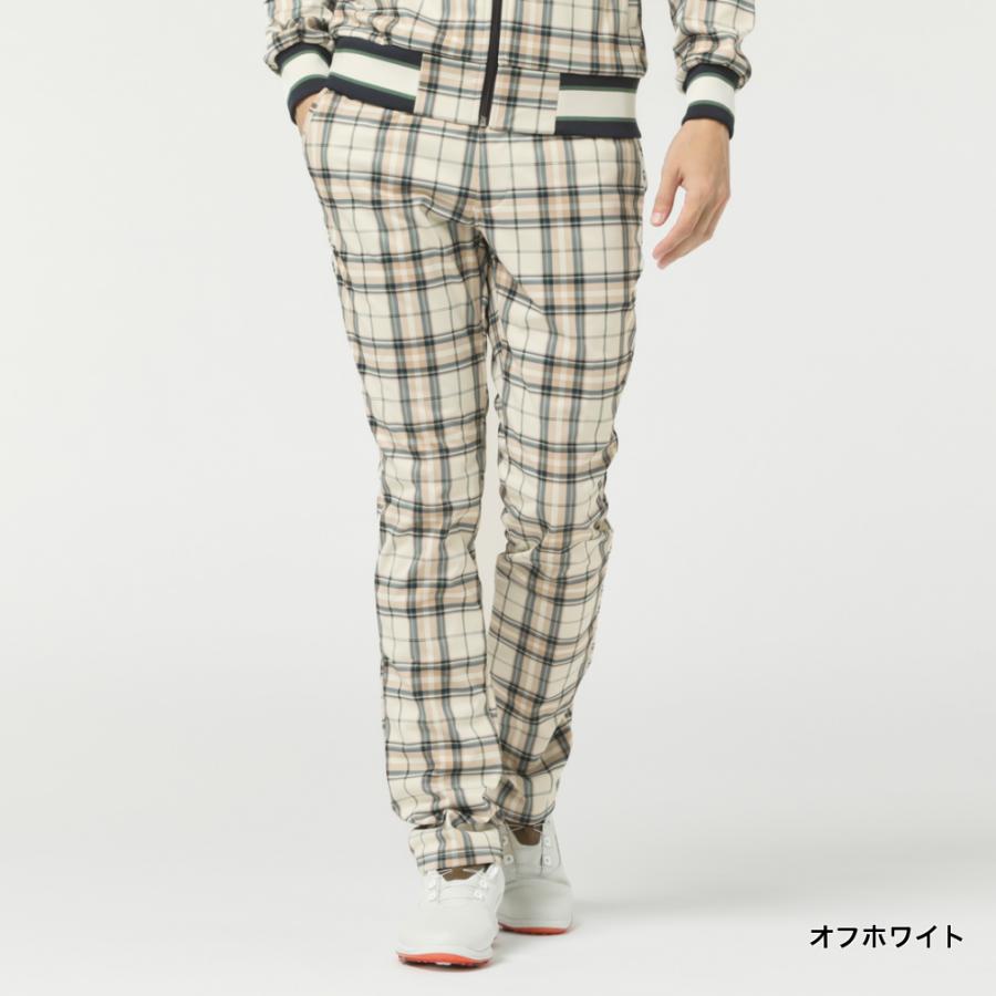 FILA フィラ ゴルフウェア ロングパンツ 秋 冬 チェック柄ボンディング