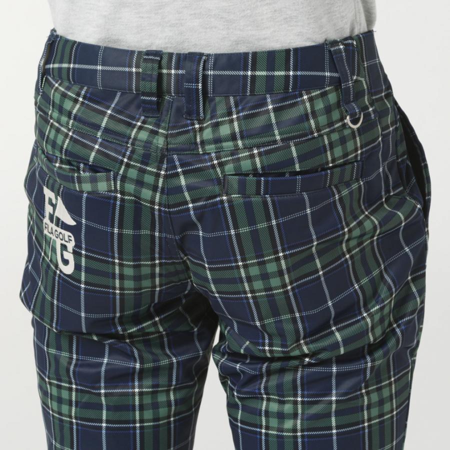 FILA フィラ ゴルフウェア ロングパンツ 秋 冬 チェック柄ボンディング