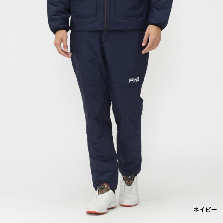 PING ピン ゴルフウェア ウインドパンツ 秋 冬 キルティング中綿 PING ピン ゴルフウェア ウインドパンツ 秋 冬 キルティング中綿