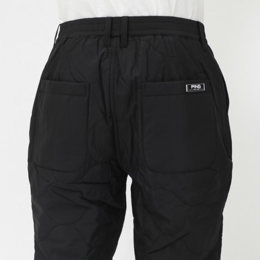 PING ピン ゴルフウェア ウインドパンツ 秋 冬 キルティング中綿