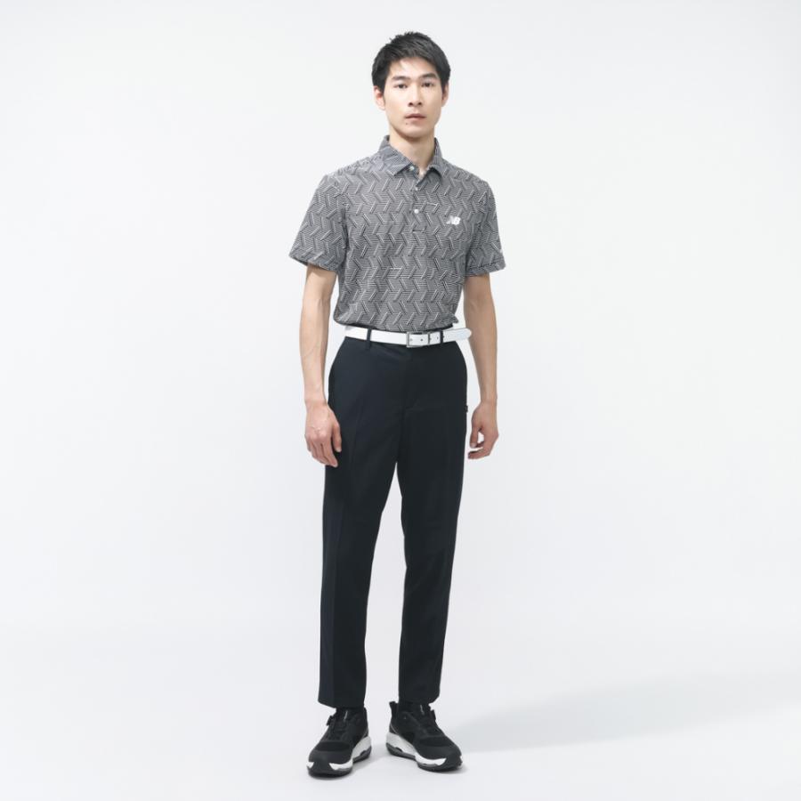 ニューバランスゴルフ　6/LL ロングパンツ　メンズ　総柄　ブラック　春夏 New Balance（ニューバランス） ゴルフウェア スラックス 春 夏