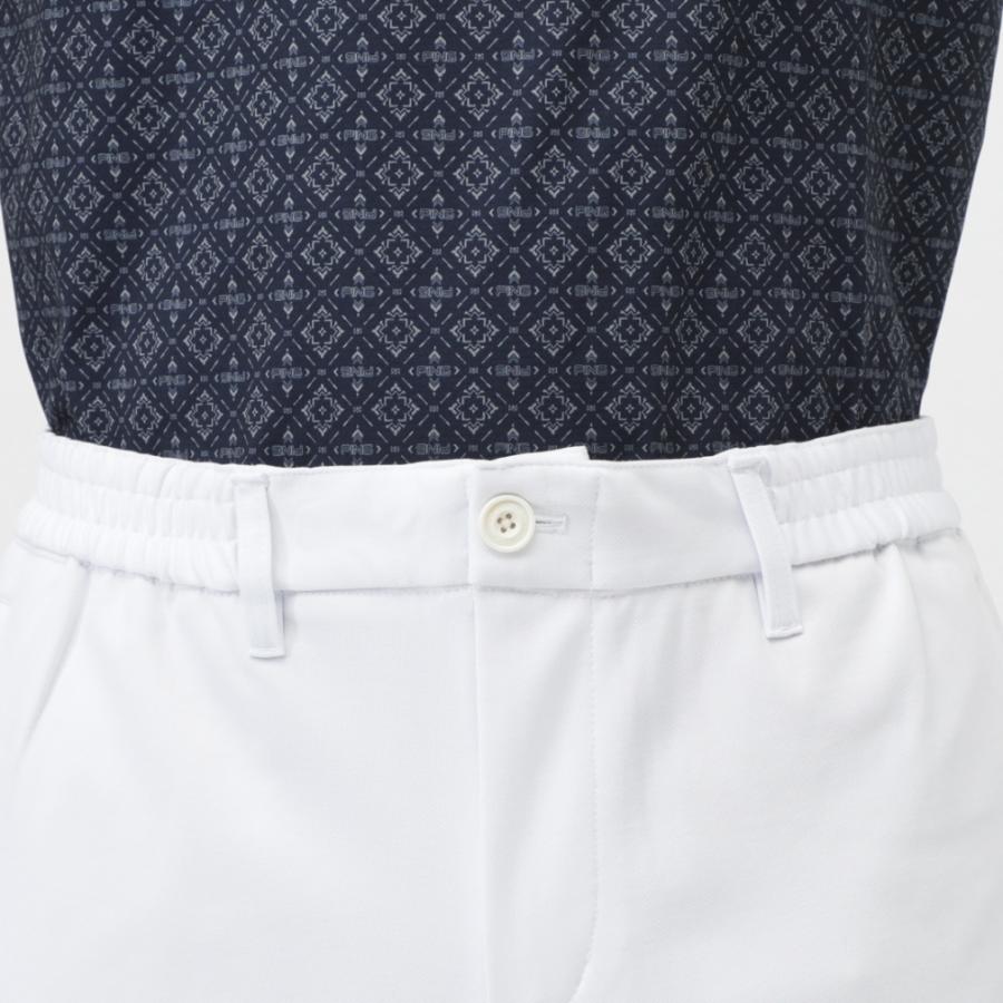 ピン　ツイルポンチ ロングパンツ　PING ゴルフウエア　ホワイト　メンズ　L ピン ゴルフウェア ロングパンツ 秋 冬 パンツ カジュアル