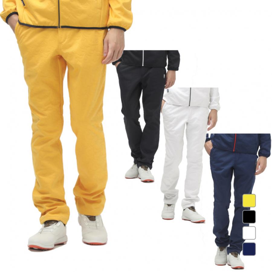 ムータマリン　ゴルフ　パンツ　イエロー　メンズL FILA（フィラ） ゴルフウェア スラックス 秋 冬 ボンディングパンツ