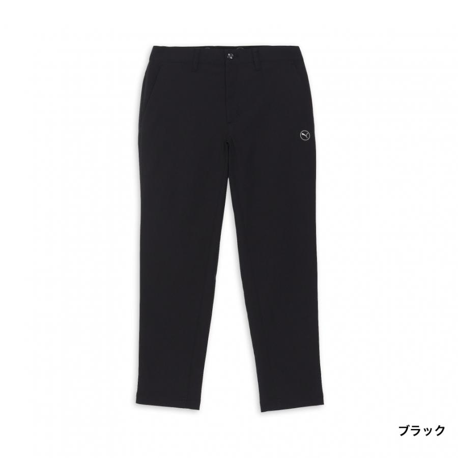 【PUMA GOLF / プーマ】秋冬防風中綿 テーパードパンツ 千鳥格子・L黒 PUMA（プーマ） ゴルフウェア ロングパンツ 秋 冬 ストレッチダイア