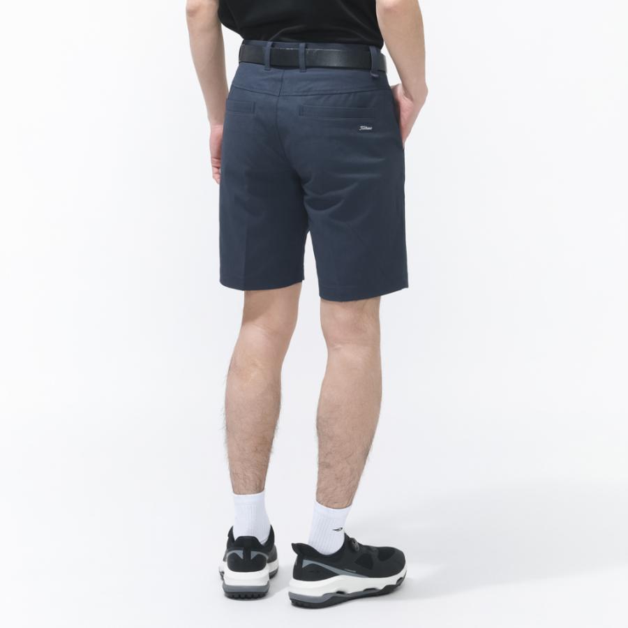 タイトリスト　ストレッチジャージ ショートパンツ　ネイビー　L Titleist（タイトリスト） ゴルフウェア ショートパンツ 春 夏 ドビー