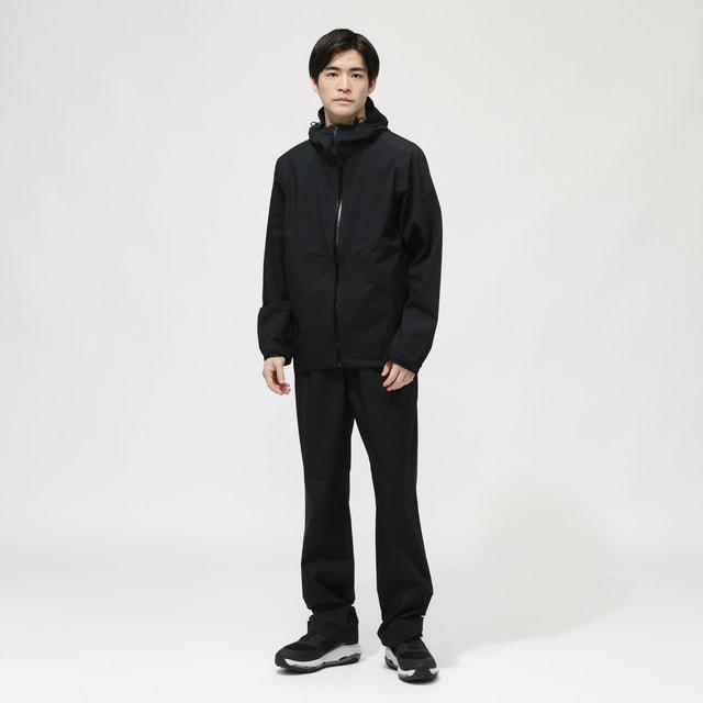 【美品】TIGORAゴルフセットアップ メンズL ブラック アルペン TIGORA（ティゴラ） ゴルフウェア レイン上下セット 春 夏 レイン