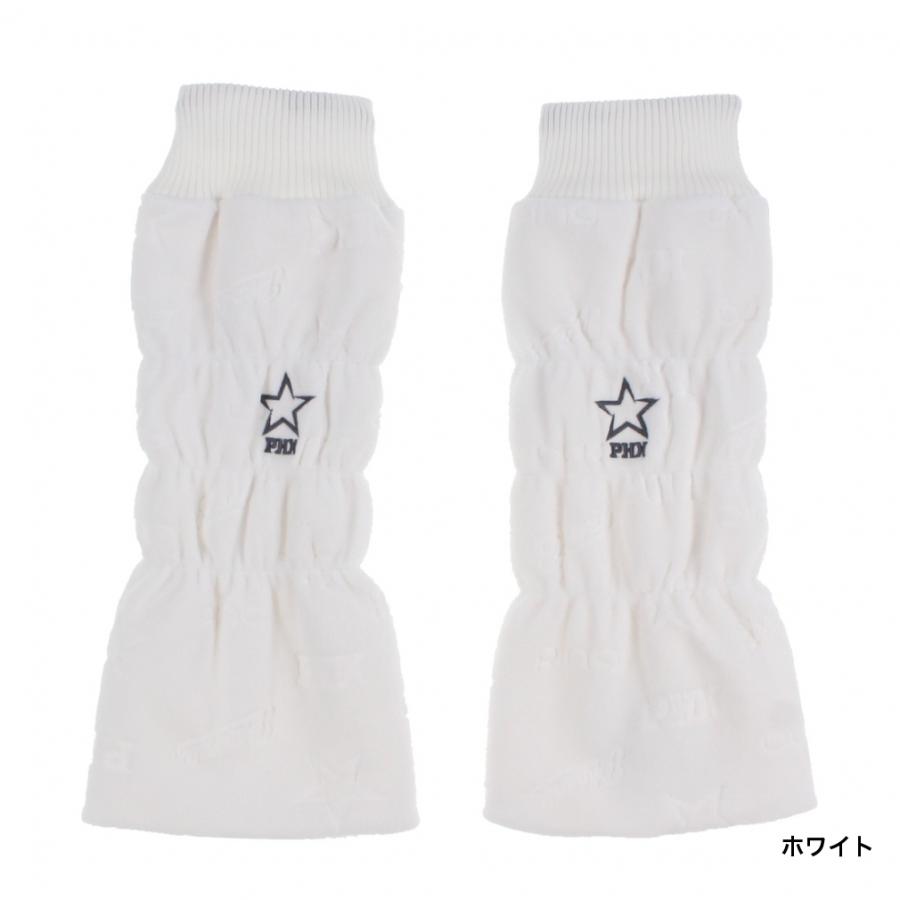 ピン レディース レッグウォーマー フリースエンボス柄レッグ