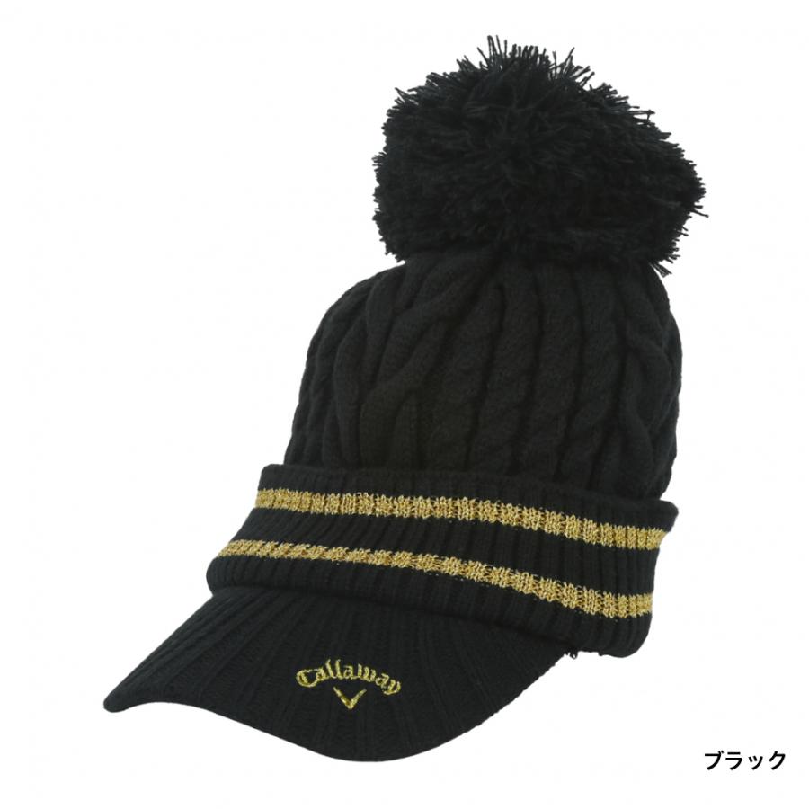 キャロウェイ レディース ゴルフウェア ニット帽子 秋 冬 ニットキャップ C22291219 ケーブル編みがナチュラルな風合い 保温性 Callaway|alpen-group|04