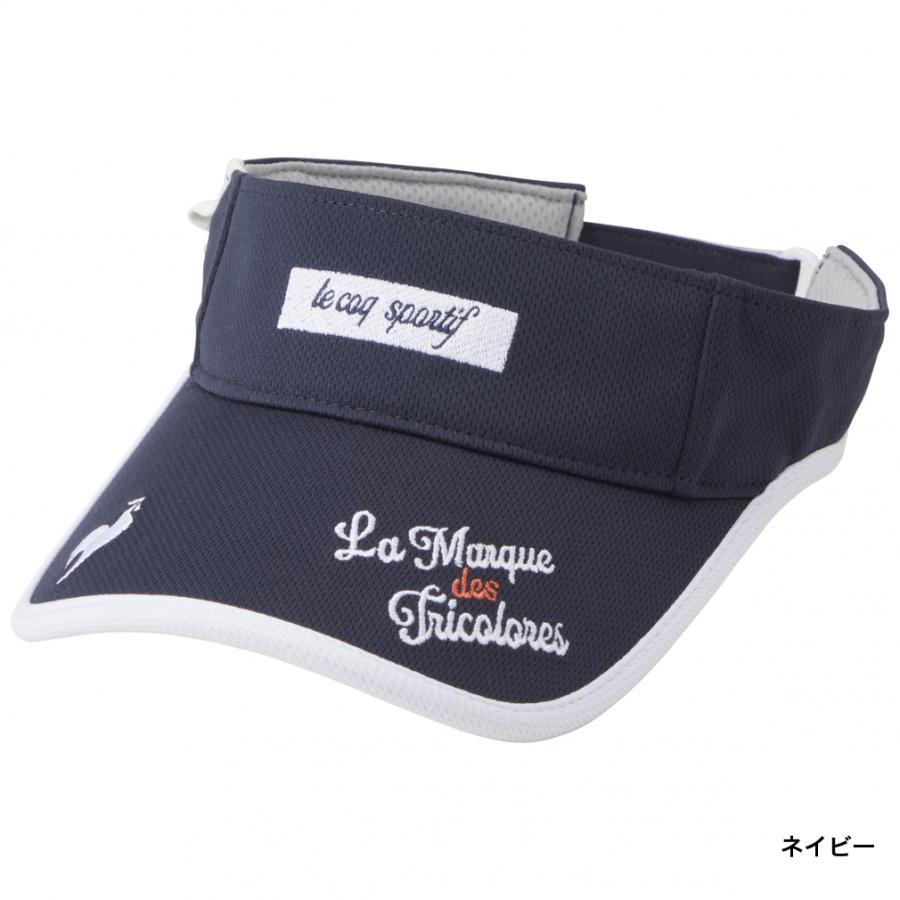 [美品]ルコック　ゴルフウェア　３点セット　サンバイザー　ポロシャツ 美品]ルコック ゴルフウェア 3点セット サンバイザー