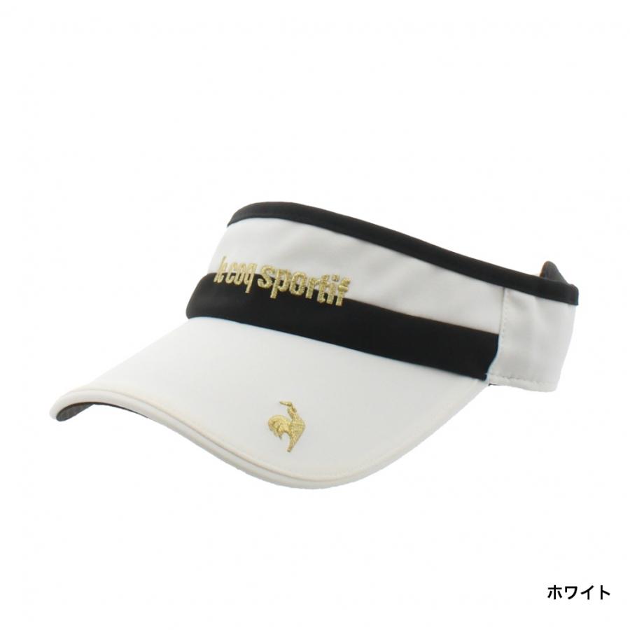 ルコックスポルティフ ゴルフ レディース ゴルフウェア サンバイザー 春 夏 RIJOUME FAN AIRサンバイザー QGCXJC55 le coq sportif GOLF｜alpen-group｜02