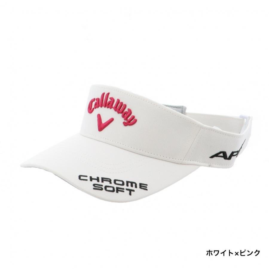 キャロウェイ レディース ゴルフウェア サンバイザー 春 夏 Tour Basic Caps 6217008837 コットンツイル素材 Callaway｜alpen-group｜02