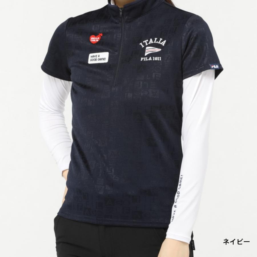 FILA（フィラ） ゴルフウェア セットシャツ 春 夏 半袖 シャツ+