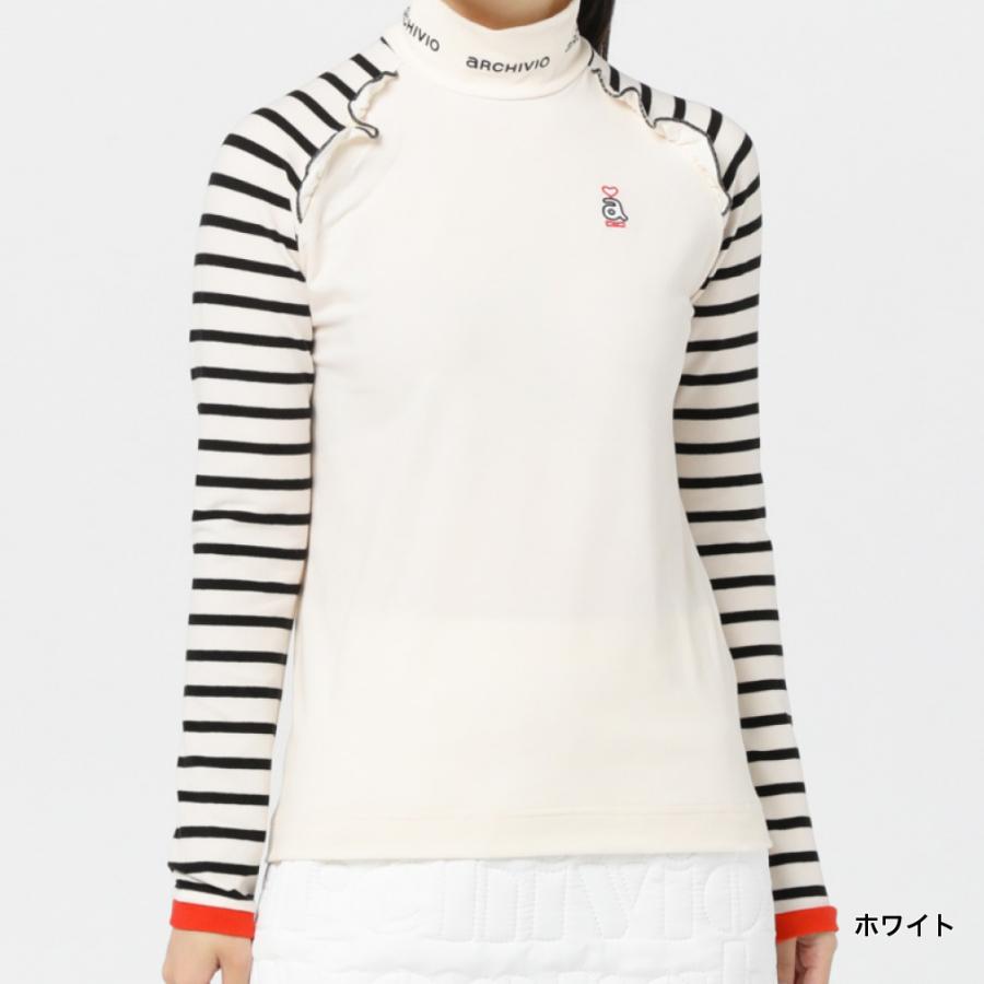 アルチビオ レディース ゴルフウェア 長袖シャツ 秋 冬 長袖ハイネック