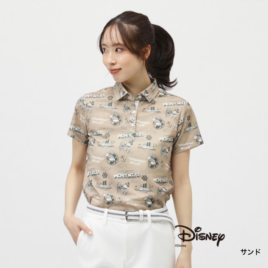 Disney（ディズニー） レディース ゴルフウェア 半袖シャツ 春 夏