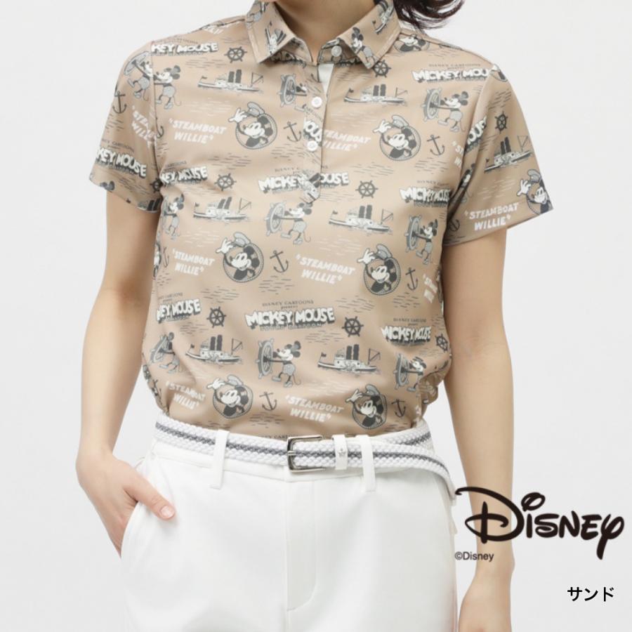 Disney（ディズニー） レディース ゴルフウェア 半袖シャツ 春 夏