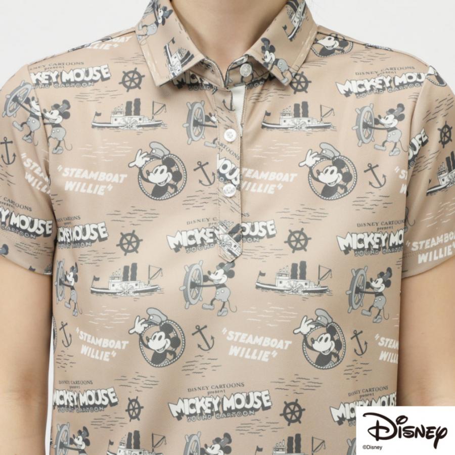 Disney ディズニー レディース ゴルフウェア 半袖シャツ 春 夏 iCOOL