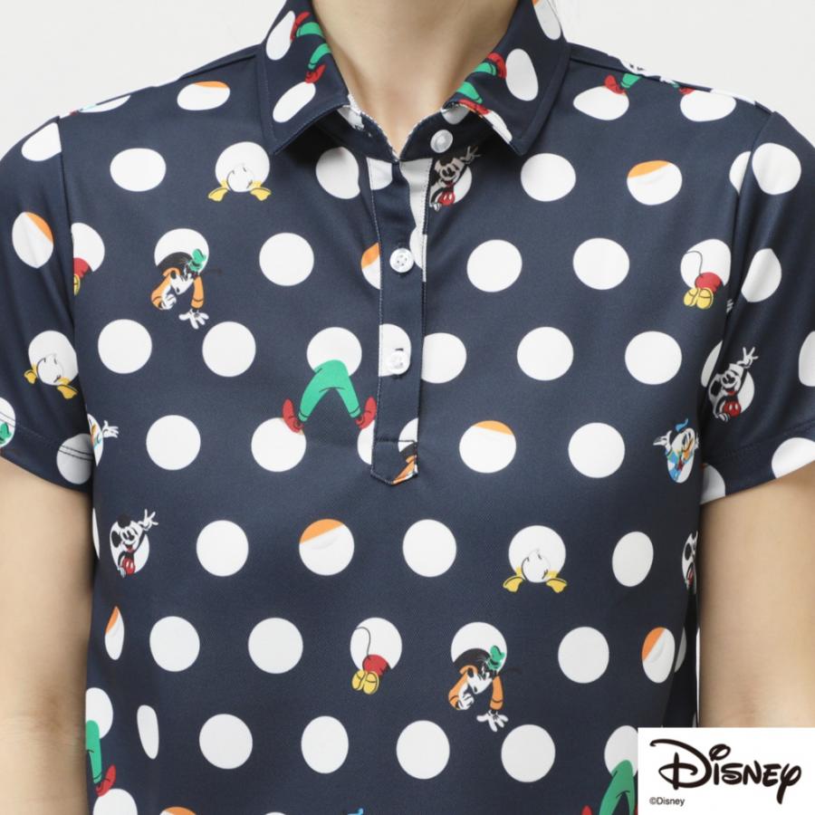 アンティグア　Disney ゴルフウェアブランド　ポロシャツ　ミッキー Disney - アンティグア Disney ゴルフウェアブランド ポロシャツ