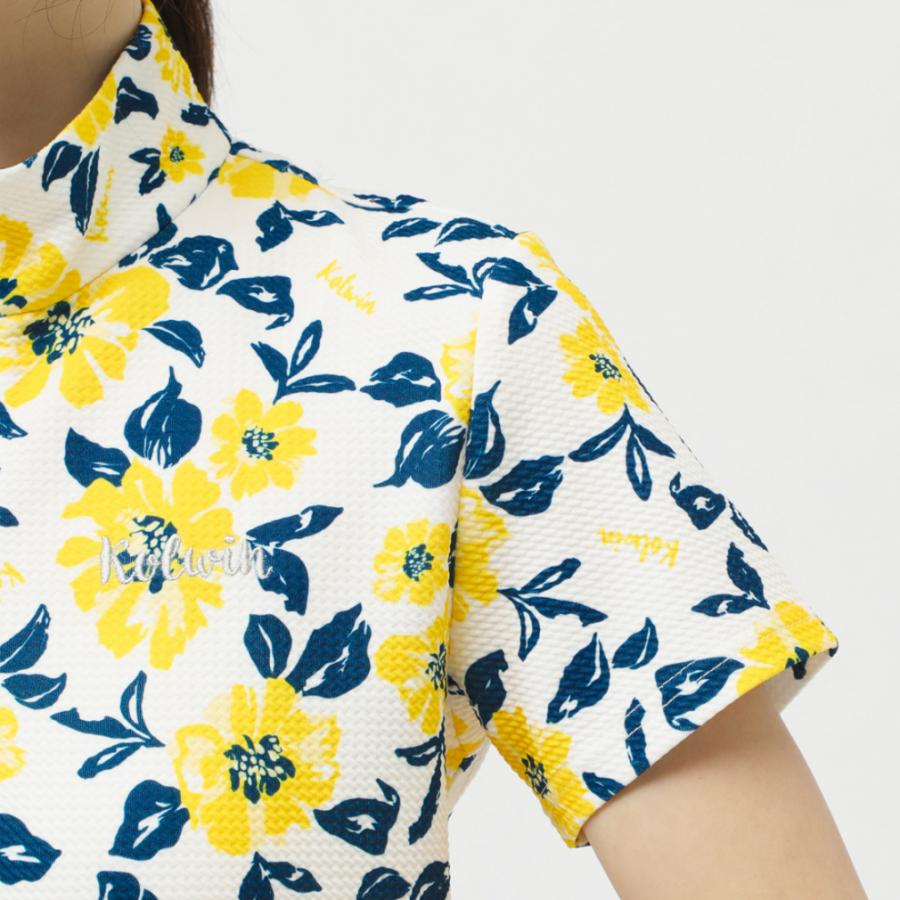 BLUE CRUSH 花柄ポロシャツ ネイビー/イエロー　２点セット BLUE CRUSH 花柄ポロシャツ ネイビー/イエロー 2点セット BLUE CRUSH