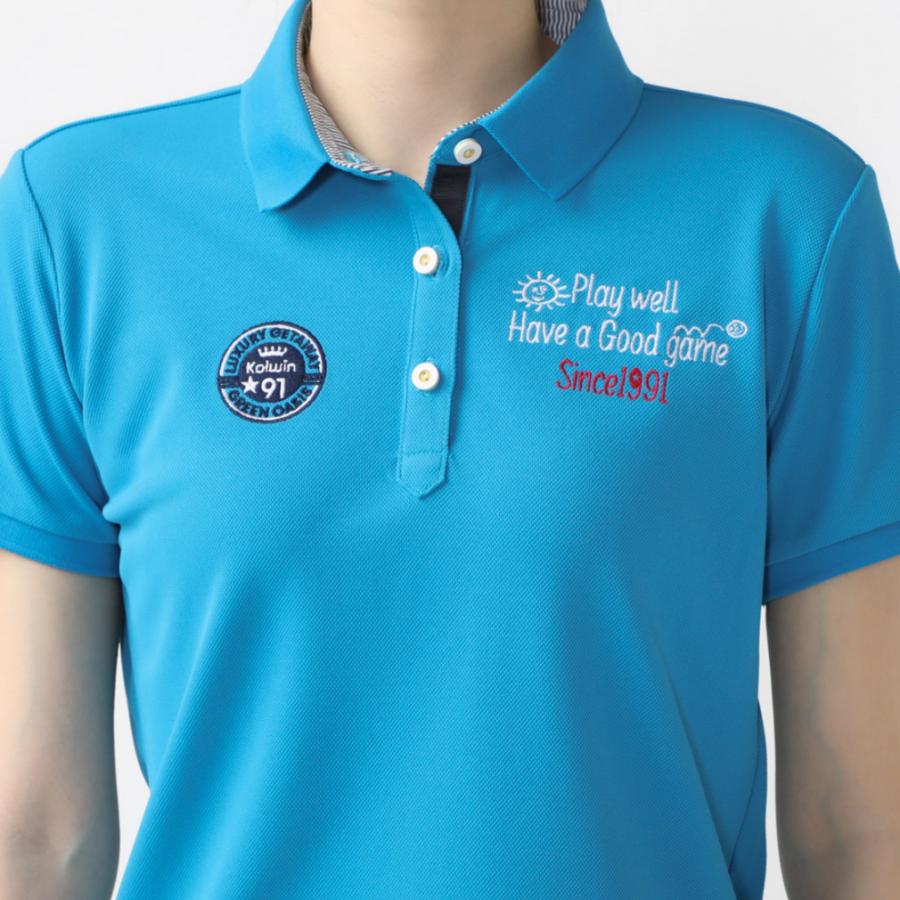 Kolwin（コルウィン） レディース ゴルフウェア 半袖シャツ 春 夏 アイ