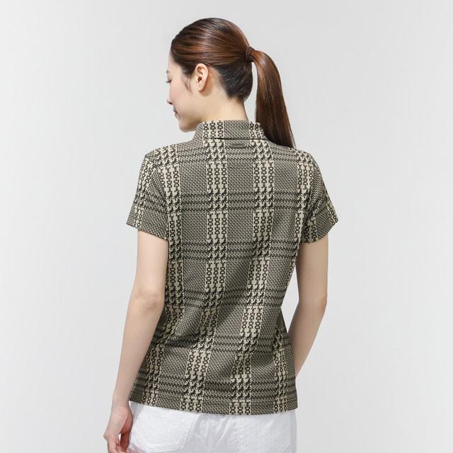 セントアンドリュース 菱形ジャガード半袖シャツ (WOMENS) ブ St ANDREWS セントアンドリュース レディース ゴルフウェア 半袖シャツ