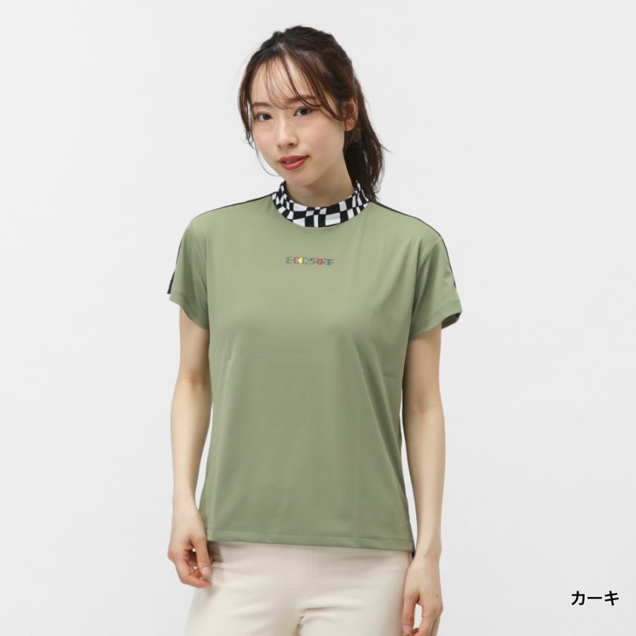 TWF49 ゴルフ　レディース　モックネック　ベージュ　カーキ　新品 TFW49 - RELAX HALF MOCKNECK T | モックネック | ベージュ