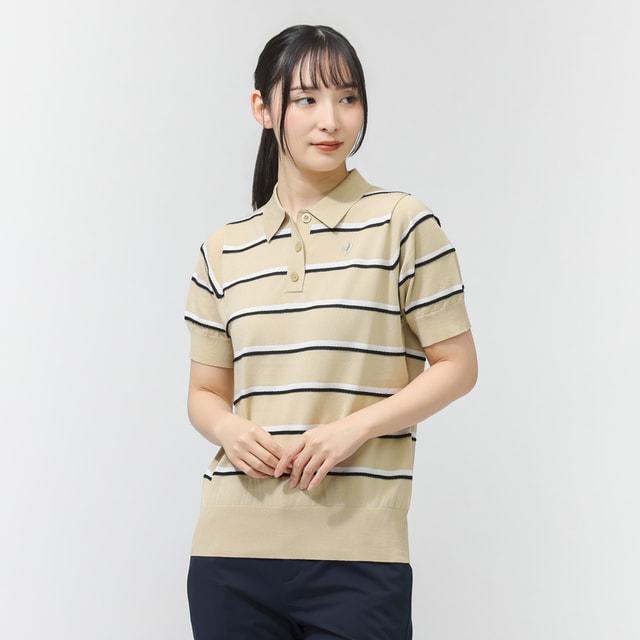 ルコックスポルティフ ゴルフ レディース ゴルフウェア 半袖シャツ 春 夏 ルコックゴルフ_半袖ニットシャツ LG6SST70L le coq sportif GOLFの画像