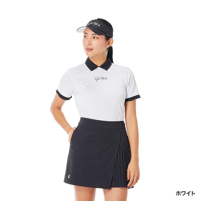 【テーラーメイド】極美品 セットアップ モックネック スカート S レディース TaylorMade レディース ゴルフウェア セットアップ モックネック