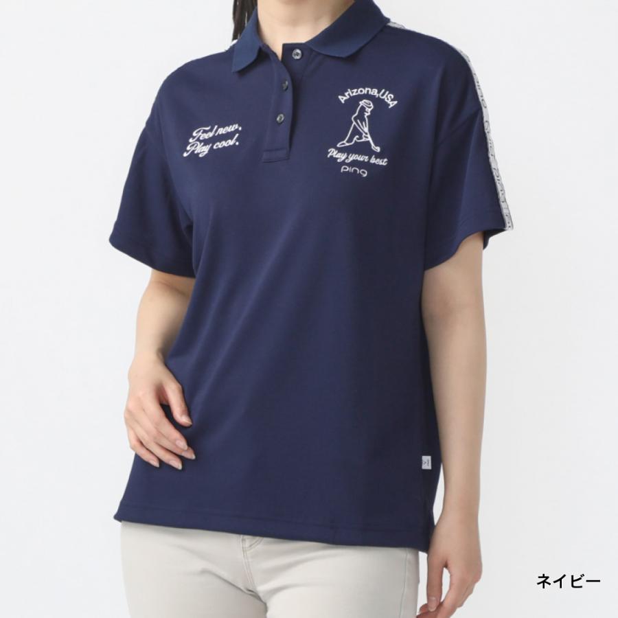 PING ピン レディース ゴルフウェア 半袖シャツ 春 夏 ドライ PING ピン レディース ゴルフウェア 半袖シャツ 春 夏 ドライ