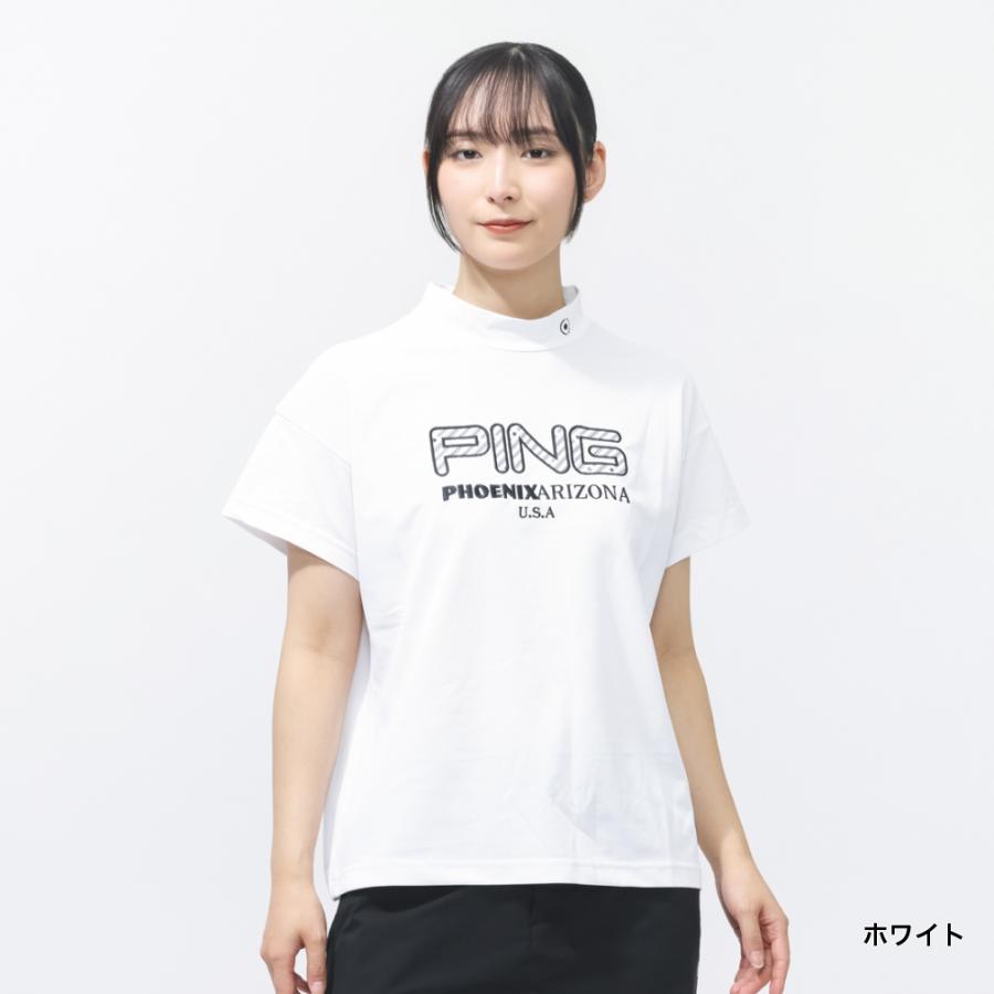 PING（ピン） レディース ゴルフウェア 半袖シャツ 春 夏 アップリケ