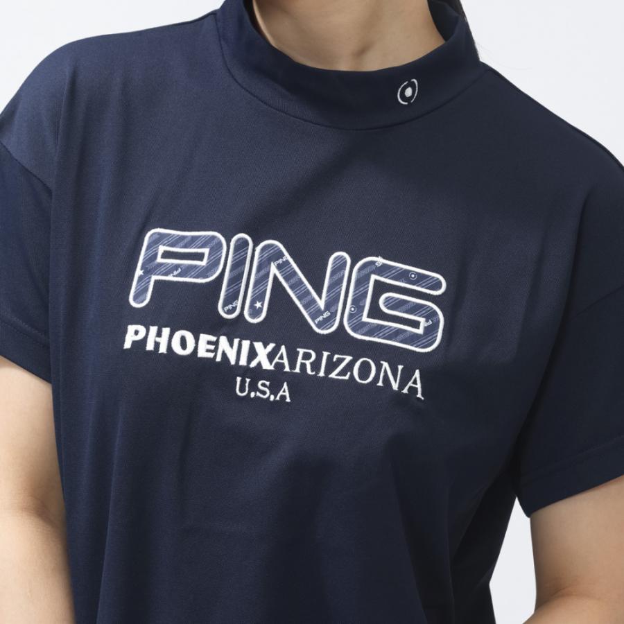 PING（ピン） レディース ゴルフウェア 半袖シャツ 春 夏 アップリケ