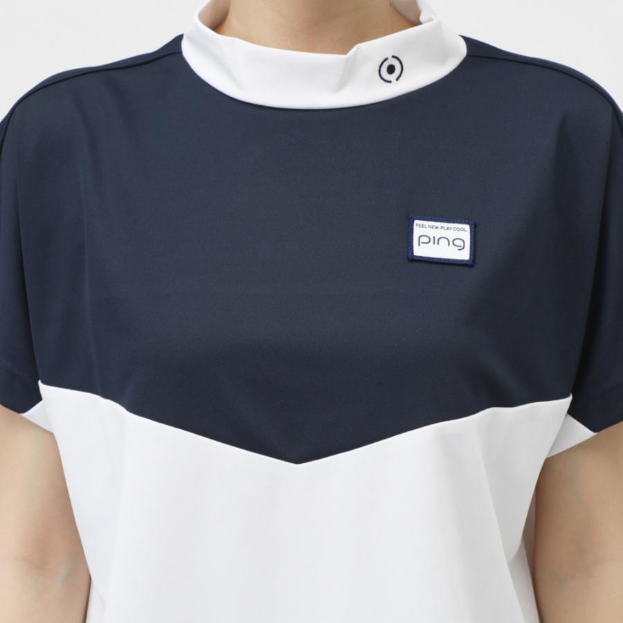 マルボン ゴルフウェア レディース ハイネックTシャツ Tシャツ 2点セット夏 マルボン ゴルフウェア レディース ハイネックTシャツ Tシャツ 2