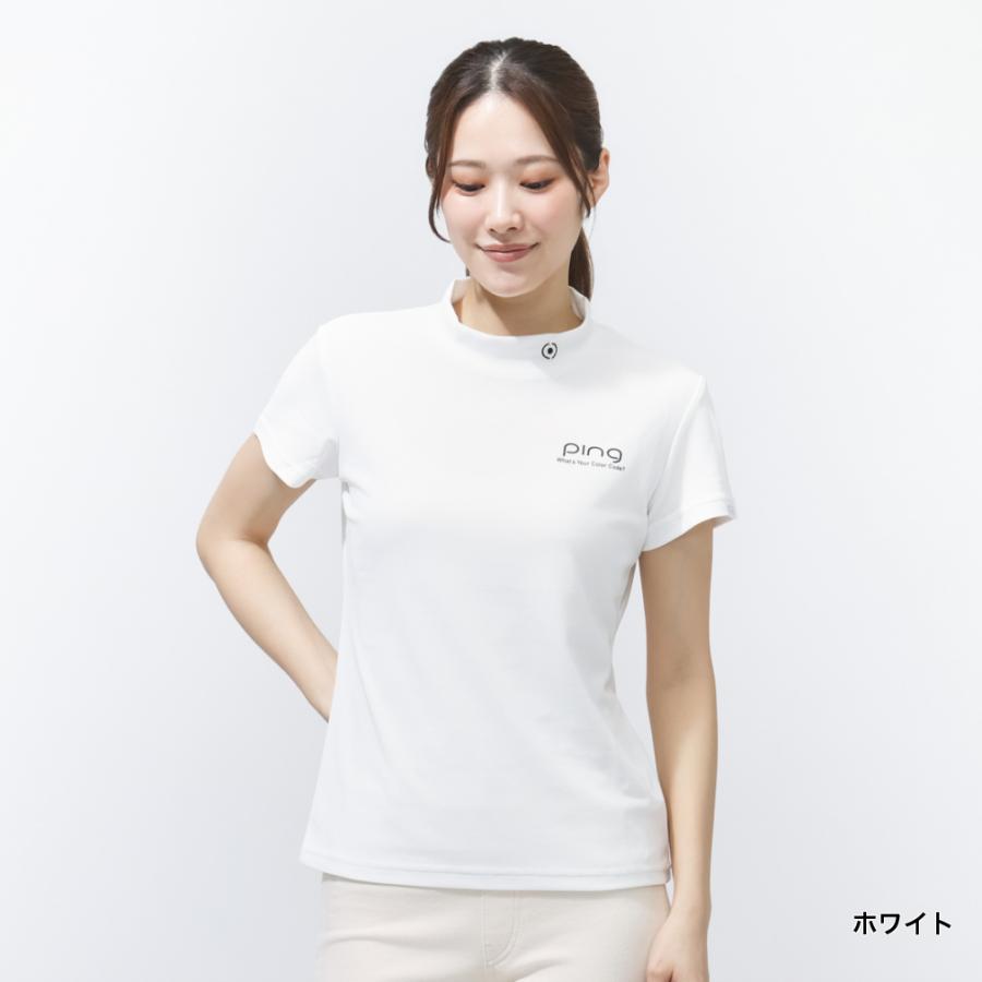 PING（ピン） レディース ゴルフウェア 半袖シャツ 春 夏 PEカノコ半袖