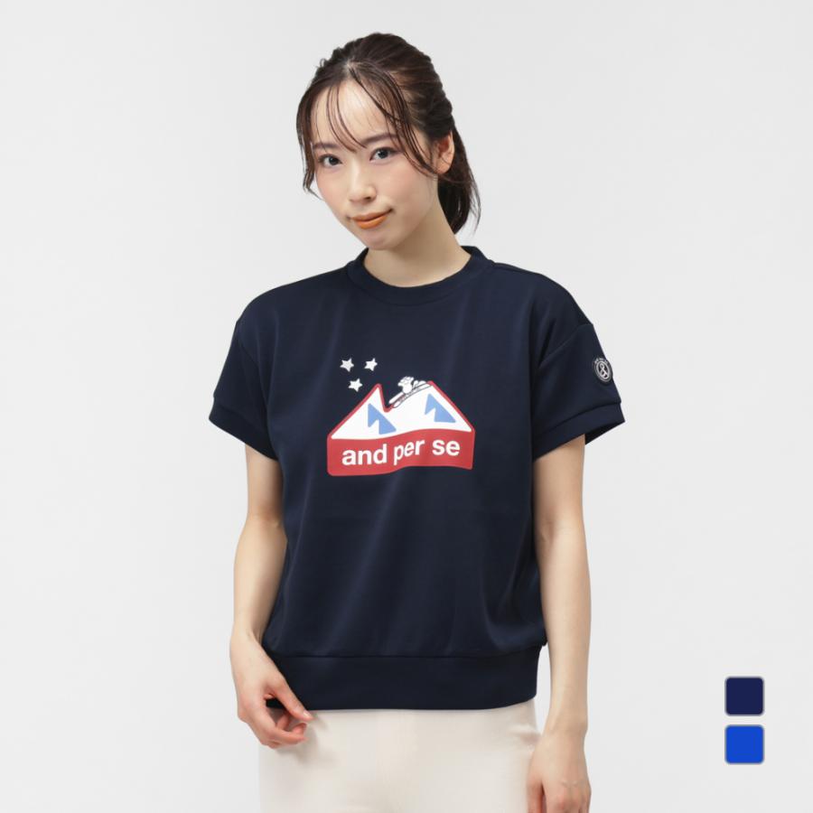 and per se（アンパスィ） レディース ゴルフウェア 半袖シャツ 秋 冬