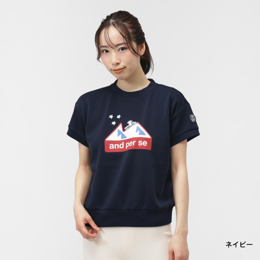 and per se（アンパスィ） レディース ゴルフウェア 半袖シャツ 秋 冬