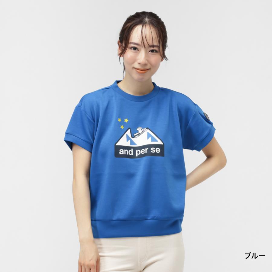 and per se（アンパスィ） レディース ゴルフウェア 半袖シャツ 秋 冬