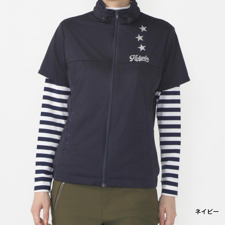 Kolwin（コルウィン） レディース ゴルフウェア 半袖セットウインド