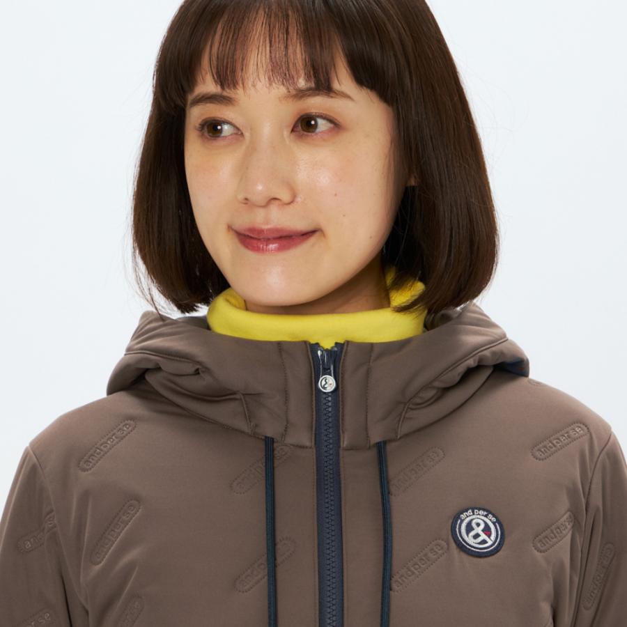 and per se（アンパスィ） レディース ゴルフウェア 中綿ジャケット 秋