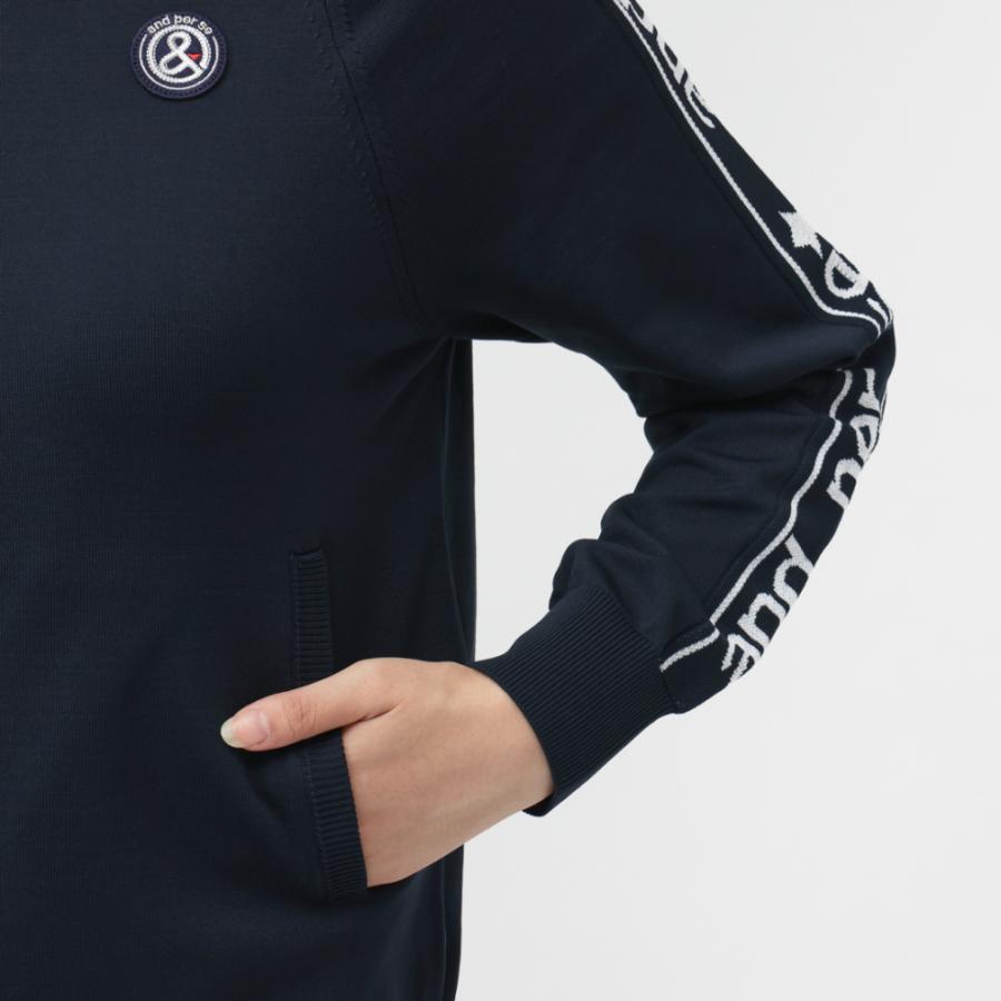 最終値下げ！アンパスィ　レディース　スイッチングデザインフルジップブルゾン and per se アンパスィ レディース ゴルフウェア 長袖ウインド