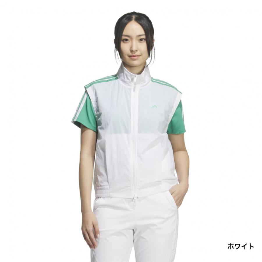 S 新品即日発送定価20900円　アディダスゴルフ　レディース　春夏セットアップ adidas（アディダス） レディース ゴルフウェア ベストセットウインド